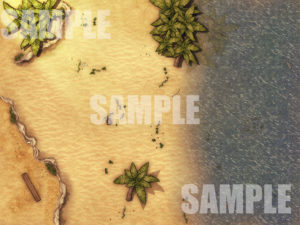 hot day at the beach battlemap