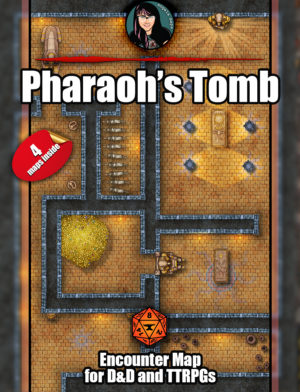 Pharaoh's Tomb battle map for Foundry VTT