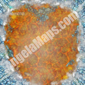 Steamy D&D ice and fire battle map