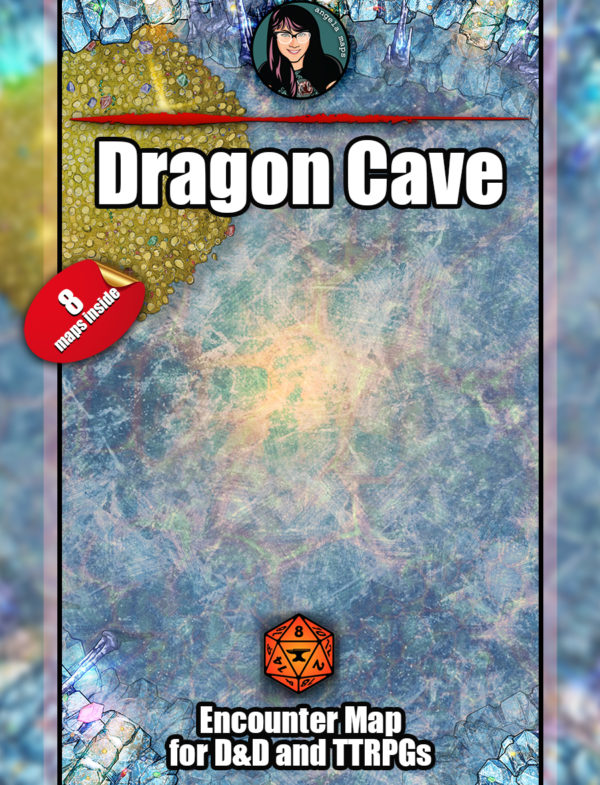 Angela Maps Dragon Cave D&D battle map pack