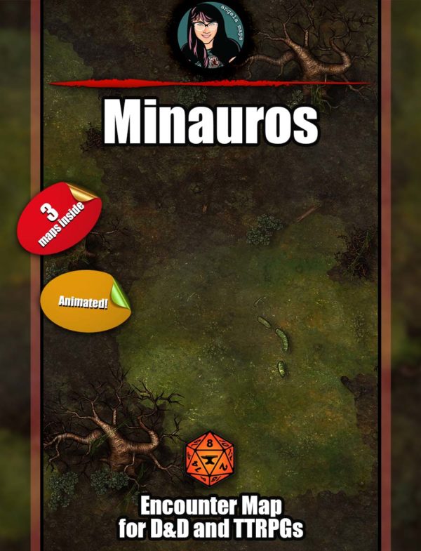 Minauros third layer of hell battle map pack for D&D with Foundry VTT support