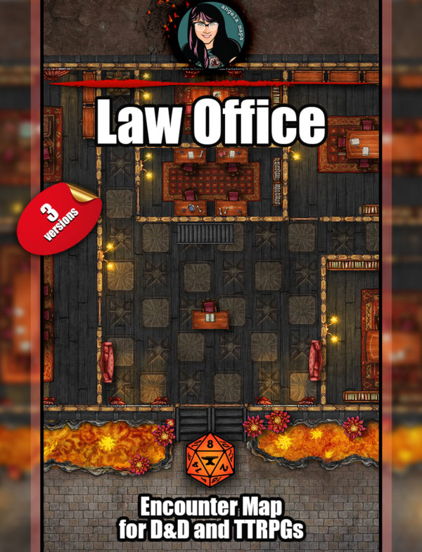 The Devil Advocate battle map pack - Foundry VTT support.  JPG