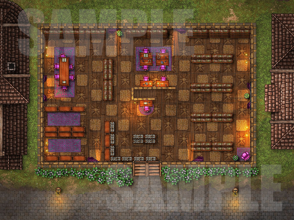 Law office D&D battle map