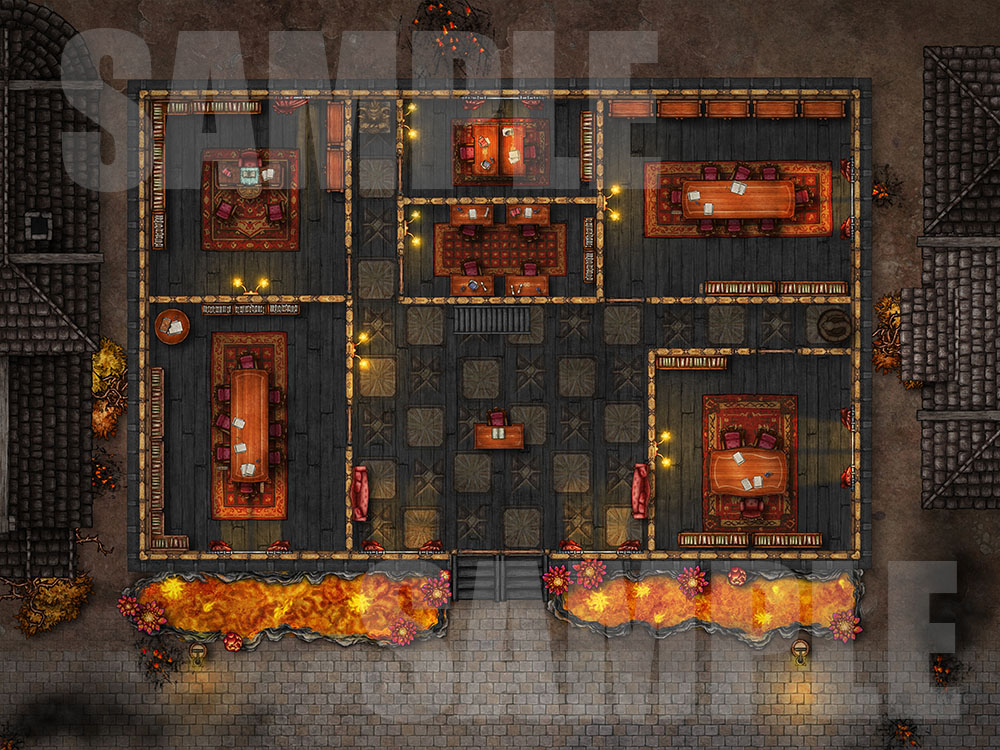 Devil law office D&D battle map