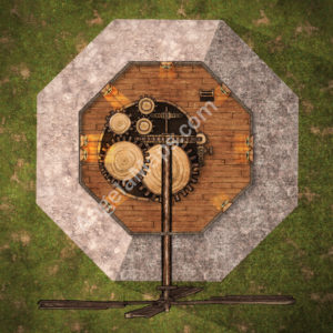 D&D Mill battle map encounter - 3 stories tall