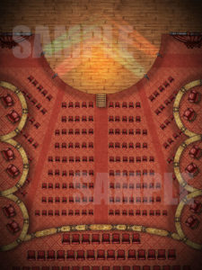 opera house battle map for D&D