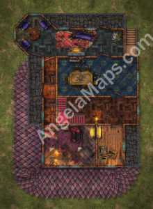 Trollskull Manor - 5 floors -broken and repaired - D&D battlemap