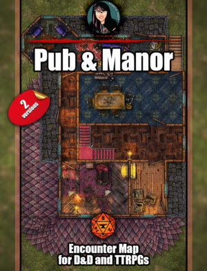 Trollskull Manor & Pub - 5 floors - 2 verions - D&D Battlemap
