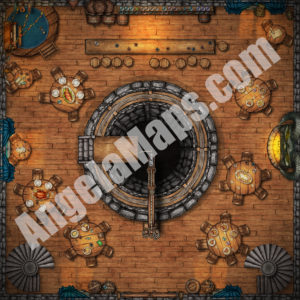 The Yawning portal (first of three floors) battle map in D&D Waterdeep