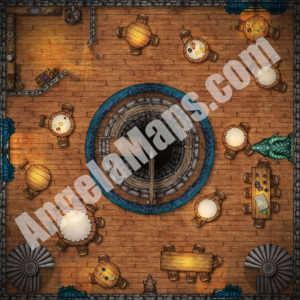 The Yawning portal (second of three floors) battle map in D&D Waterdeep