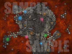 Magical forge battle map for D&D