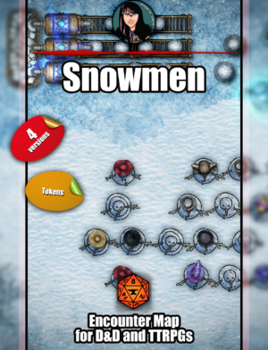 Snowman - 5 maps, 8 tokens - Foundry VTT support.  JPG