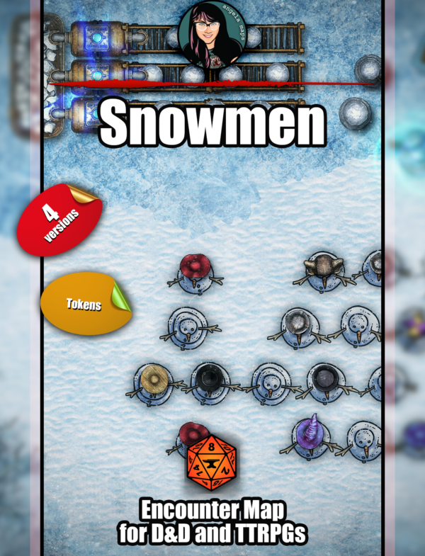 Snowman - 5 maps, 8 tokens - Foundry VTT support.  JPG