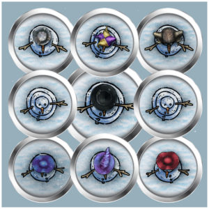 Snowman battle tokens for D&D