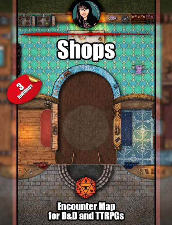 Magic Shop, Seamstress, Coach House Stable- Foundry VTT support.  JPG