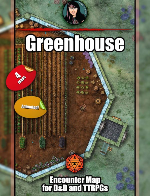 Greenhouse Battle Maps- Foundry VTT support.  JPG/MP4/WEBM
