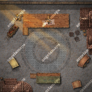 Guillotine, gallows and stockades executioner battle map pack for TTRPGs