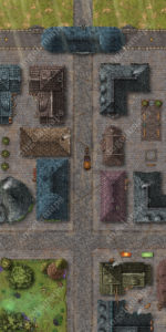 City Gate in winter, big 40x80 d&D battle map