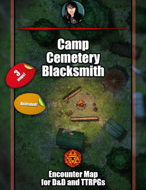 Camp, Blacksmith and Graveyard - Foundry VTT support - Animated  JPG/MP4/WEBM