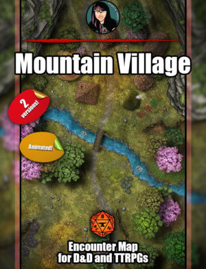 Mountain Village battle map with Foundry VTT support - Animated  JPG/WEBM