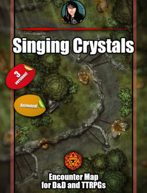 Singing Crystals battle map with Foundry VTT support - Animated  JPG/WEBM