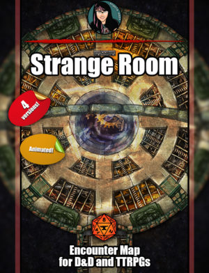 Strange Room battle map with Foundry VTT support - Animated  JPG/WEBM