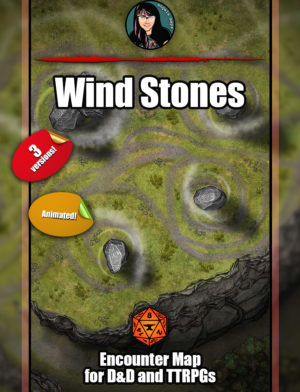 Wind Stones battle map with Foundry VTT support - Animated  JPG/WEBM
