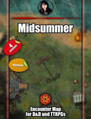 Midsummer Festival battle map with Foundry VTT support - Animated  JPG/WEBM