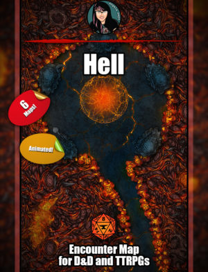Hell battle map with Foundry VTT support - Animated  JPG/WEBM