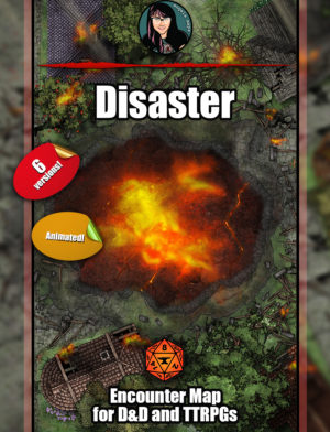 Disaster battle map with Foundry VTT support - Animated  JPG/WEBM