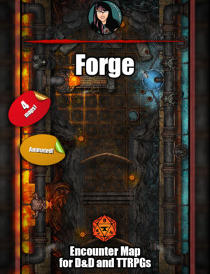 Forge battle map with Foundry VTT support - Animated  JPG/WEBM