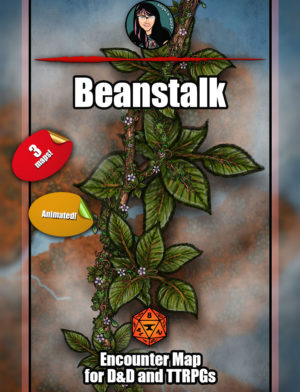 Beanstalk battle map with Foundry VTT support - Animated JPG/WEBM