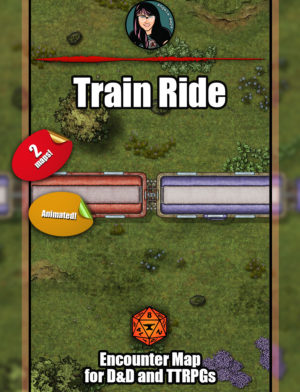 Train Ride animated battle map with Foundry VTT support