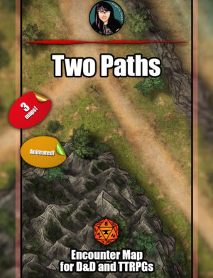 Two Paths animated battle map with Foundry VTT support