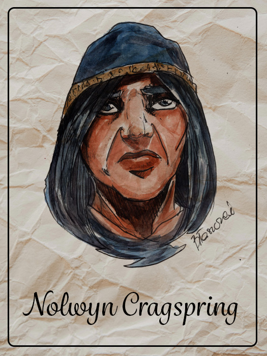 Nolwyn Cragspring dwarven priest healer - D&D NPC for your game