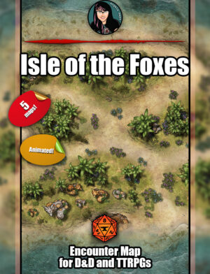 Isle of the Foxes -  animated battle map with Foundry VTT support