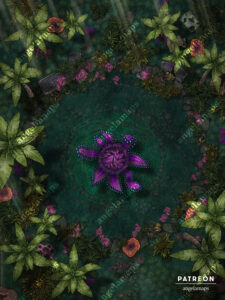 Death Bloom deadly jungle flower battle map