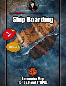 Pirate ship boarding map pack for FVTT from Angela Maps