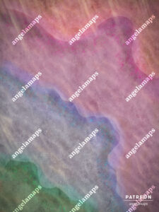 Fey colored desert sands battle map for TTRPGs