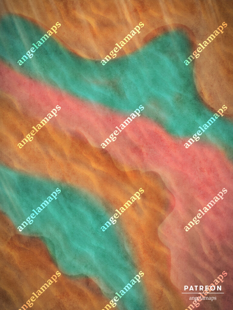 Deeply colorful beautiful desert dunes battle map