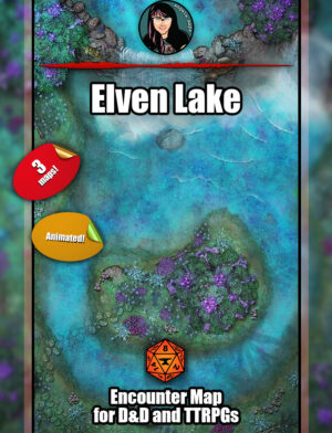 Elven Lake -  animated battle map pack with Foundry VTT