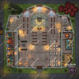 Temple of the healing goddess battle map church and hospital