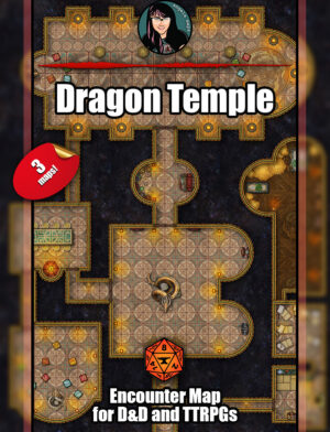 Dragon Temple - battle map pack with Foundry VTT