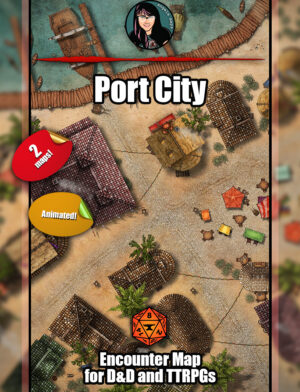 Port City -   battle map pack with Foundry VTT