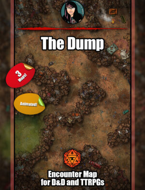 The Dump - animated junkyard battle map pack with Foundry VTT