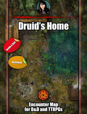 Druid's Home - animated battle map pack with Foundry VTT