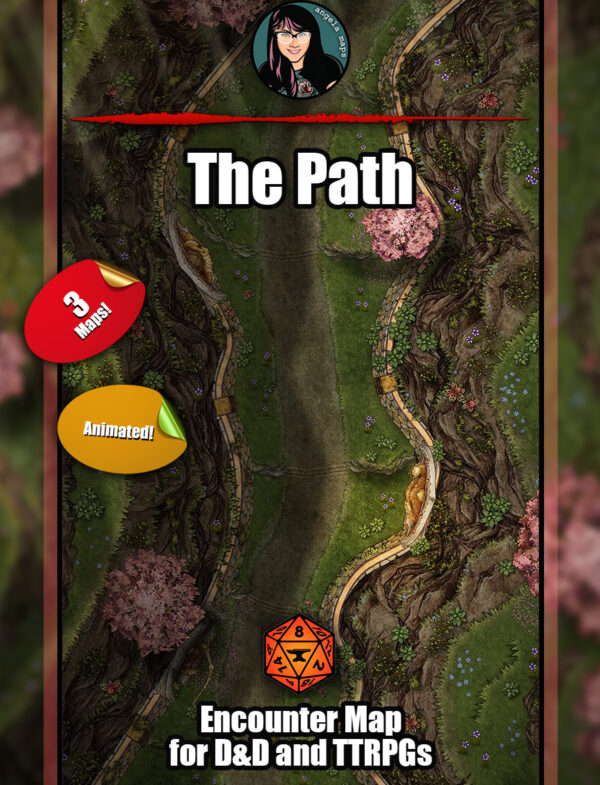 The Path - serene mountain path animated battle map pack with Foundry VTT