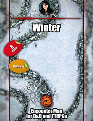 Winter - normal and festive animated battle map pack with Foundry VTT
