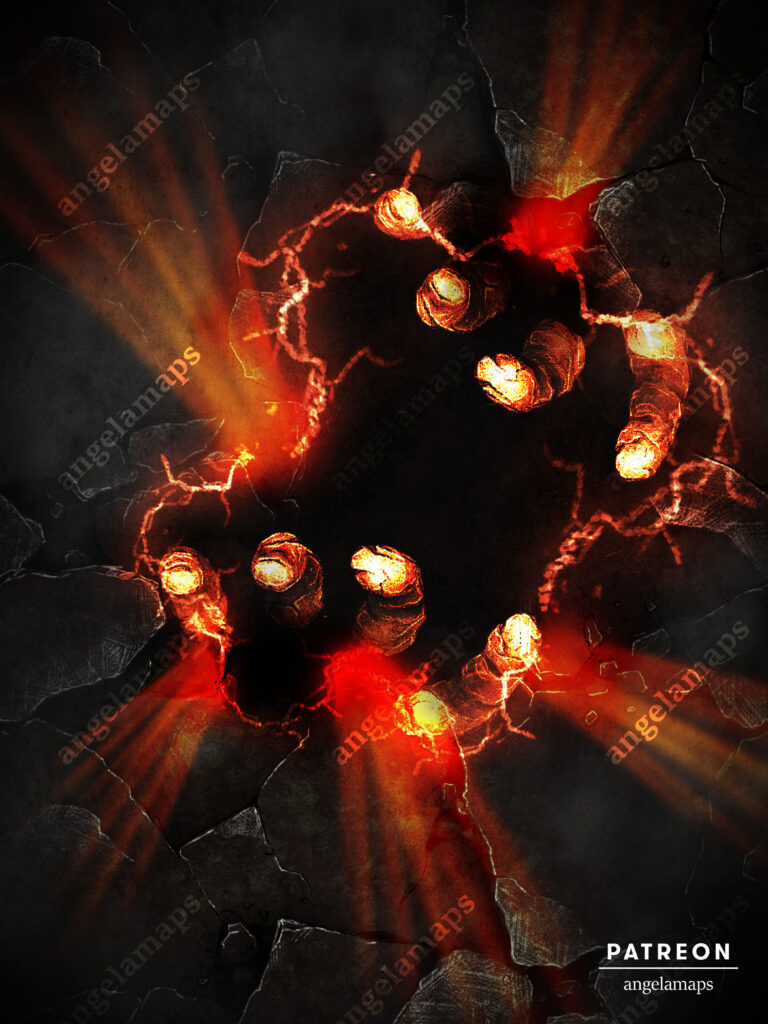 Hand of God animated battle map pack for FVTT