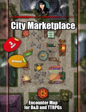 City Marketplace - animated battle map pack with Foundry VTT